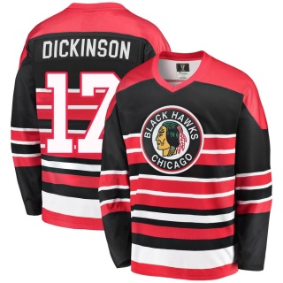 Youth Jason Dickinson Chicago Blackhawks Fanatics Branded Breakaway Heritage Jersey - Premier Red/Black