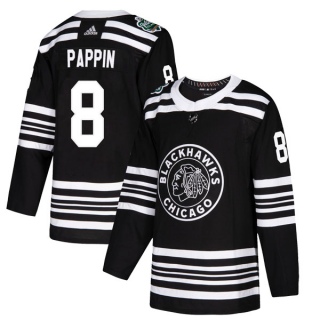 Youth Jim Pappin Chicago Blackhawks Adidas 2019 Winter Classic Jersey - Authentic Black