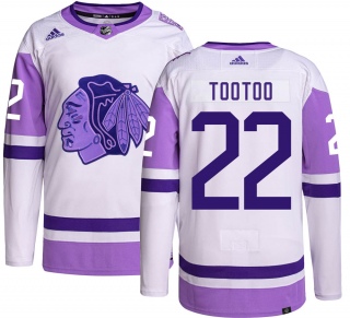 Youth Jordin Tootoo Chicago Blackhawks Adidas Hockey Fights Cancer Jersey - Authentic Black