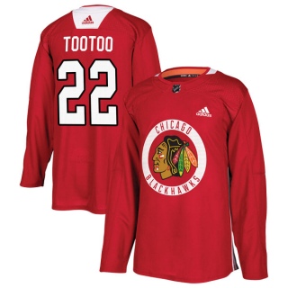 Youth Jordin Tootoo Chicago Blackhawks Adidas Red Home Practice Jersey - Authentic Black
