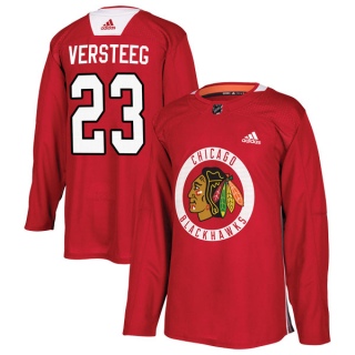 Youth Kris Versteeg Chicago Blackhawks Adidas Red Home Practice Jersey - Authentic Black