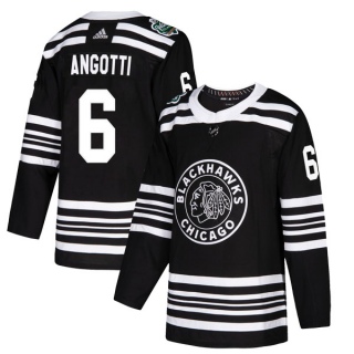 Youth Lou Angotti Chicago Blackhawks Adidas 2019 Winter Classic Jersey - Authentic Black
