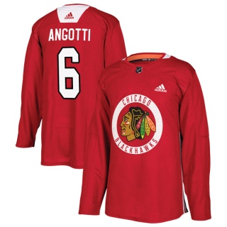 Youth Lou Angotti Chicago Blackhawks Adidas Red Home Practice Jersey - Authentic Black