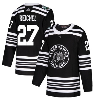 Youth Lukas Reichel Chicago Blackhawks Adidas 2019 Winter Classic Jersey - Authentic Black