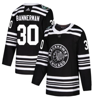 Youth Murray Bannerman Chicago Blackhawks Adidas 2019 Winter Classic Jersey - Authentic Black