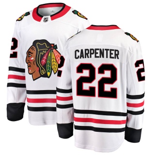 Youth Ryan Carpenter Chicago Blackhawks Fanatics Branded Away Jersey - Breakaway White