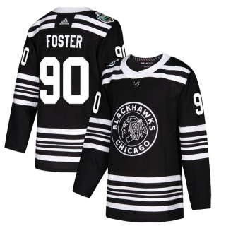 Youth Scott Foster Chicago Blackhawks Adidas 2019 Winter Classic Jersey - Authentic Black