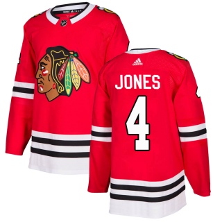 Youth Seth Jones Chicago Blackhawks Adidas Red Home Jersey - Authentic Black