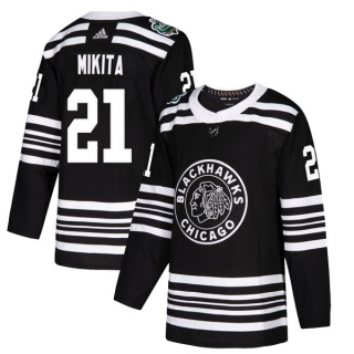Youth Stan Mikita Chicago Blackhawks Adidas 2019 Winter Classic Jersey - Authentic Black