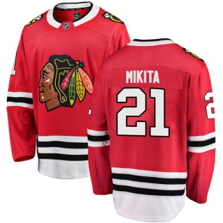 Youth Stan Mikita Chicago Blackhawks Fanatics Branded Red Home Jersey - Breakaway Black