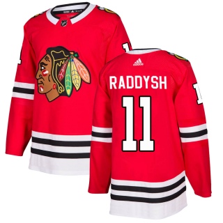 Youth Taylor Raddysh Chicago Blackhawks Adidas Red Home Jersey - Authentic Black