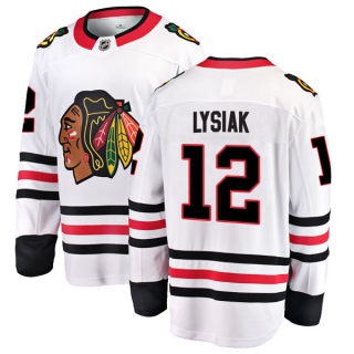 Youth Tom Lysiak Chicago Blackhawks Fanatics Branded Away Jersey - Breakaway White