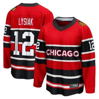 Youth Tom Lysiak Chicago Blackhawks Fanatics Branded Red Special Edition 2.0 Jersey - Breakaway Black