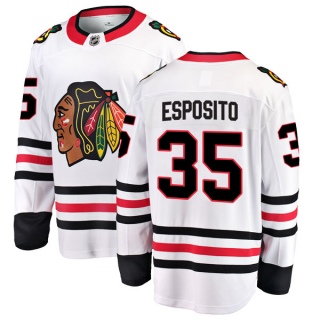 Youth Tony Esposito Chicago Blackhawks Fanatics Branded Away Jersey - Breakaway White